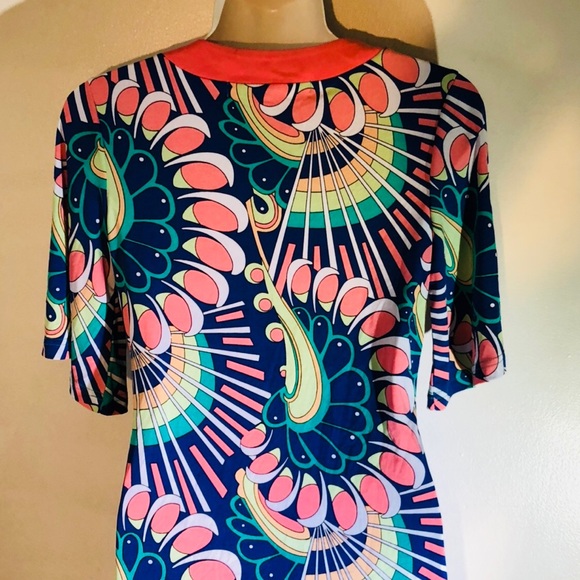 Boutique-Tracy Negoshian paisley swirl print dress - Picture 5 of 8